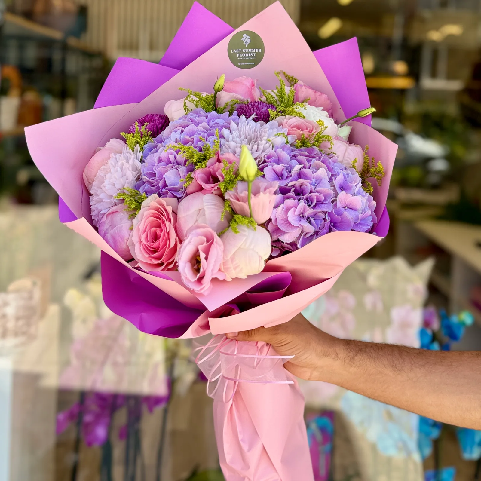 Pembe Tonlar Mix Buket