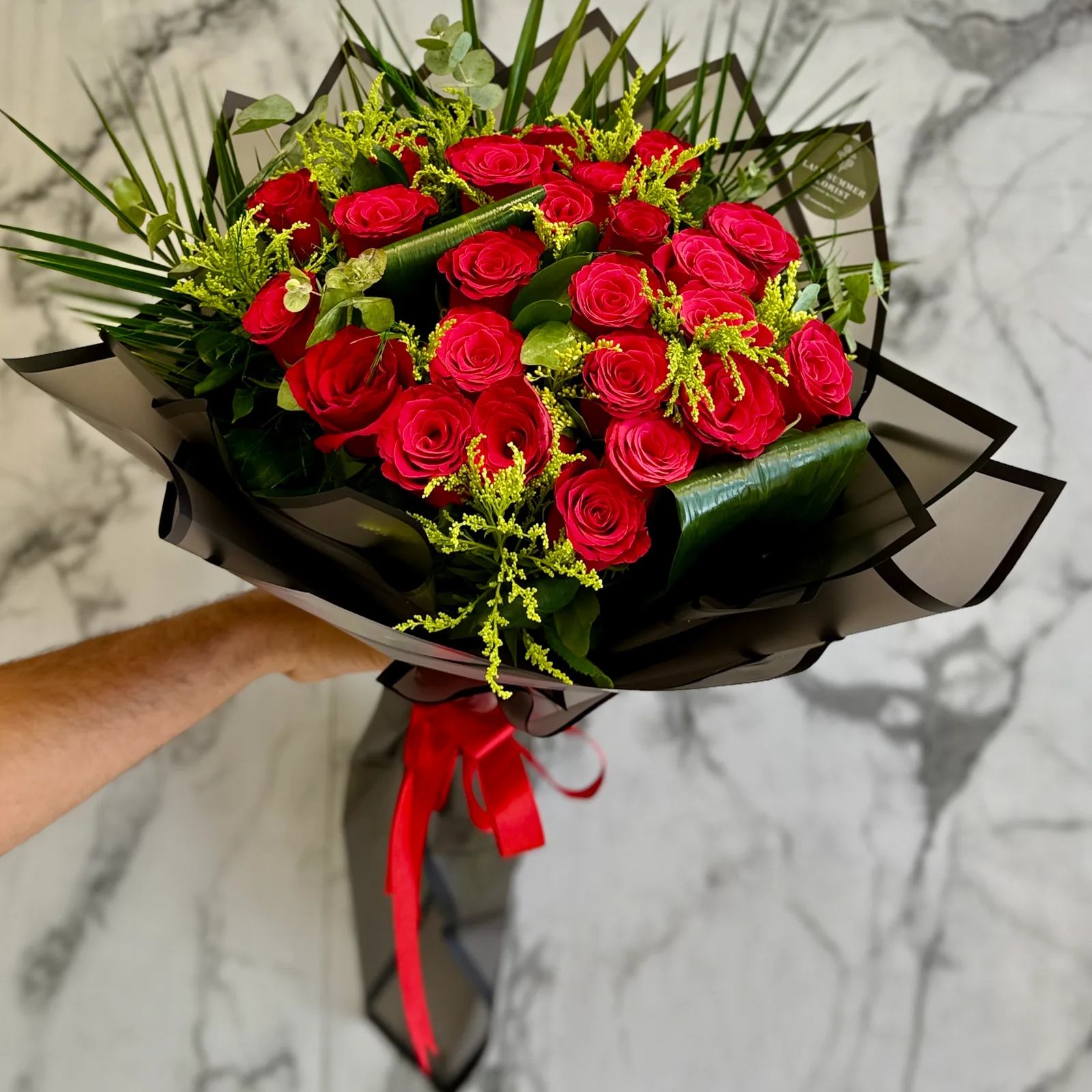 Kırmızı Gül Buketi 25 li
